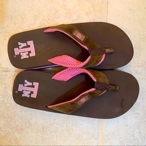 Texas A&M sturdy flip flops